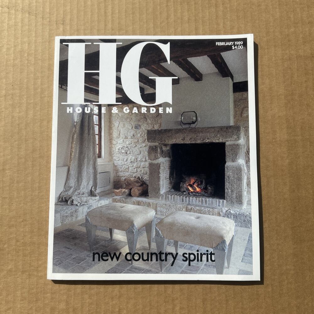 HG House & Garden Feb 1989 Bob Pittman David Easton Carre Otis Vintage Magazine
